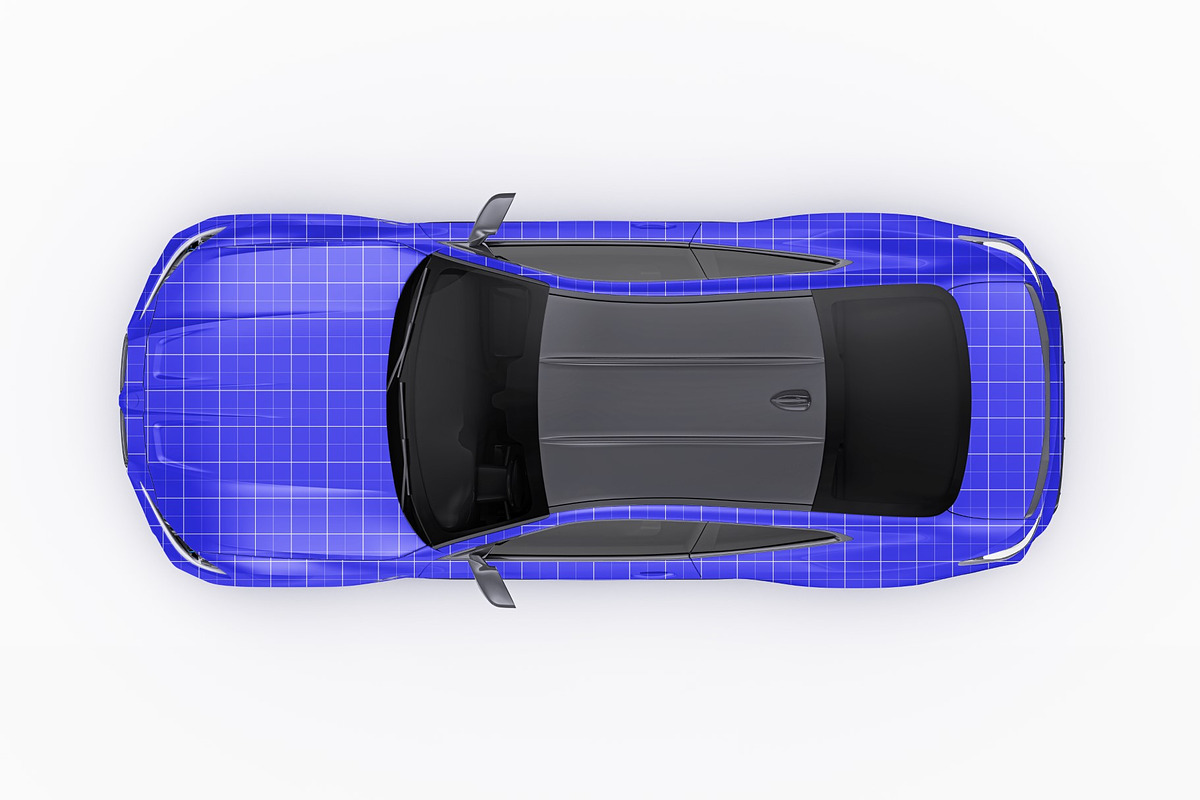 Performance Sport Coupe Mockup Set, an Advertising Mockup by Halal Graphic Studio (Photo 10 of 12)
