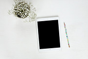 iPad Mockup White Desktop Flat Lay, a Business Photo by YOYO Photo (Thumbnail 2 of 2)