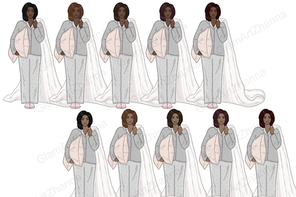Weekend Girls Clipart, a Person Illustration by GlamArtZhanna (Photo 5 of 5)