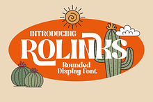 Rolinks - Rounded Display Font