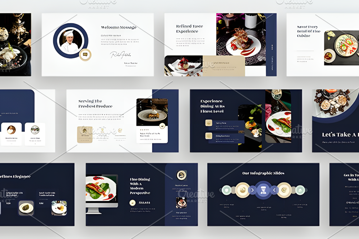 Luxury Food & Restaurant Google Slid, a Presentation Template by Ink Gallery (Photo 3 of 6)