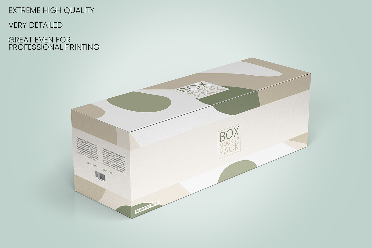 Package Box Mockups - 9 box sizes, a Packaging Mockup by Illusiongraphic (Photo 5 of 19)