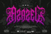 Noctyrr Heavy Metal Gothic Font, a Blackletter Font by Letterara (Thumbnail 2 of 15)