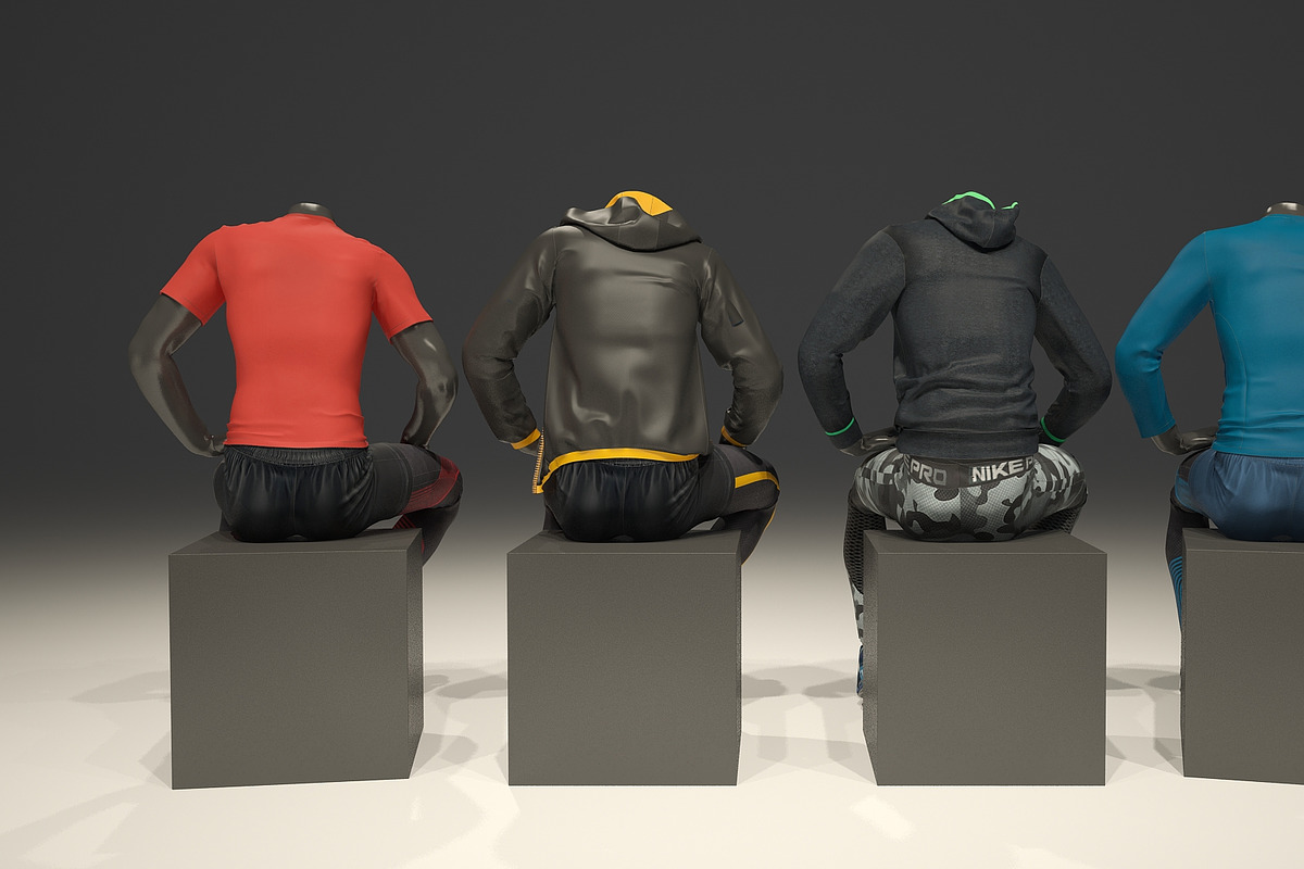 Male mannequin pack 2, a Characters & Person 3D Model by mrGarret (Photo 7 of 15)