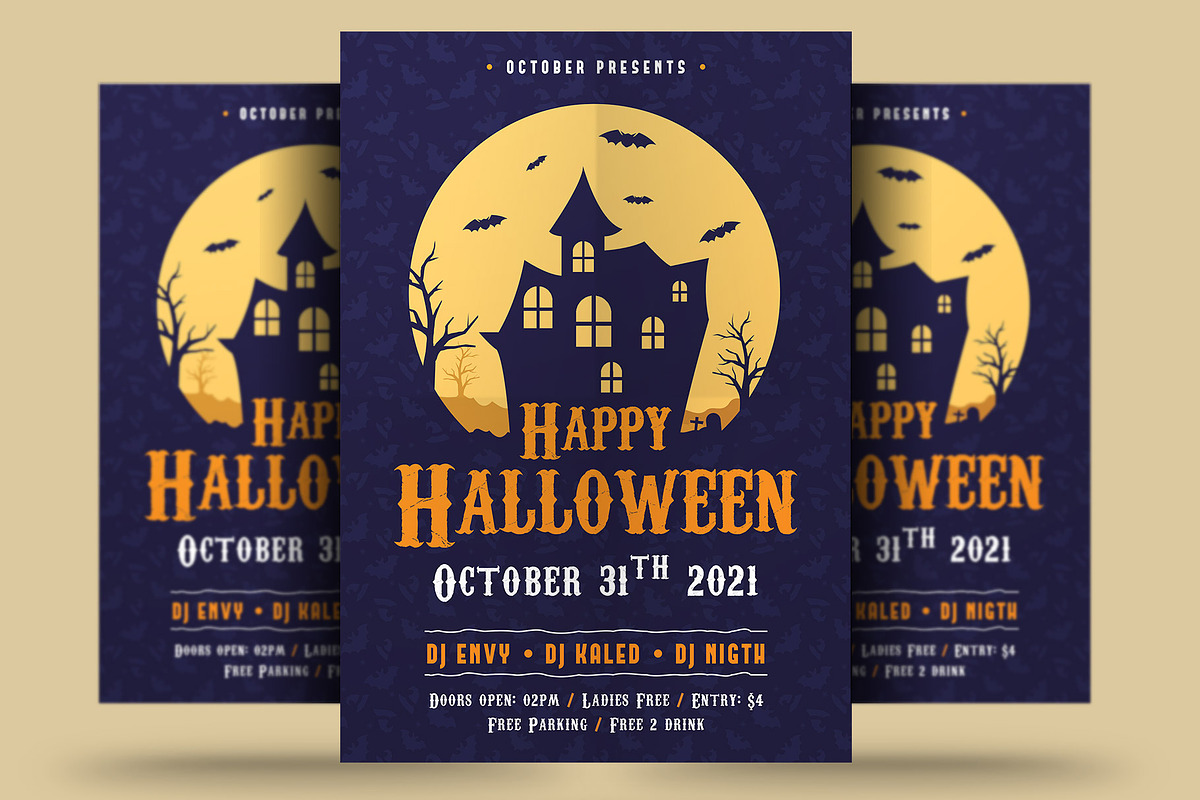 Happy Halloween Flyer, a Flyer Template by Rafoz (Photo 1 of 3)