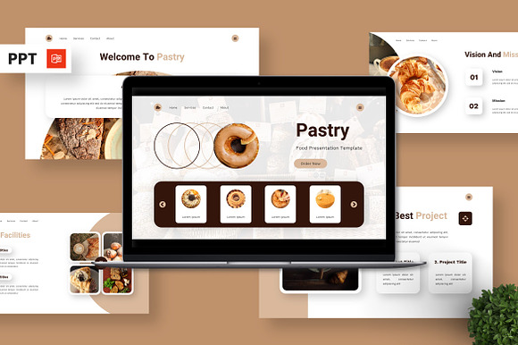 Pastry - Food Powerpoint preview 7