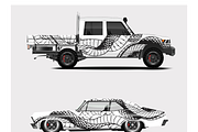 Bold Pickup Truck Wrap Design, a Transportation Illustration by CarWrap design (Thumbnail 2 of 3)