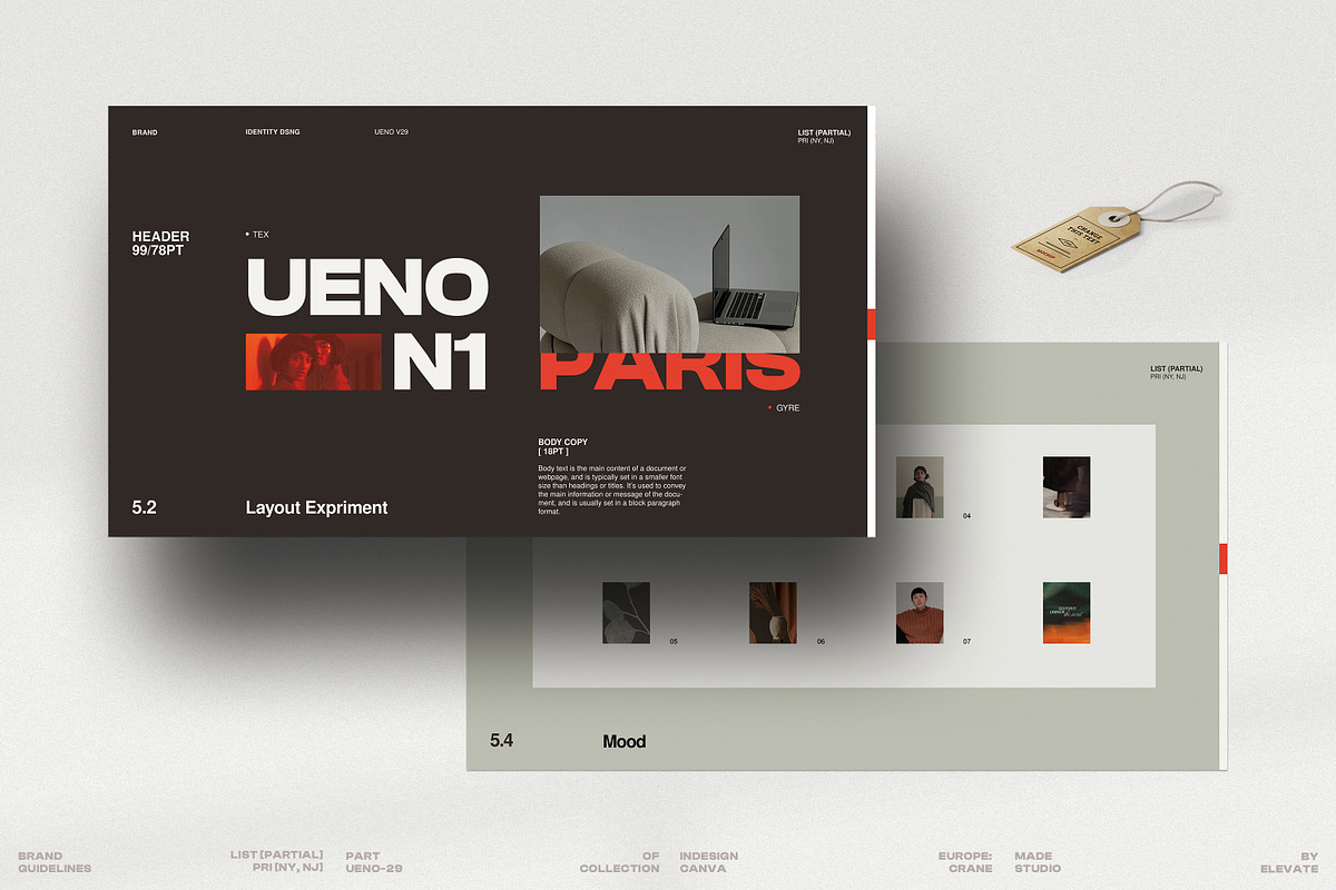 UENO / Brand Guidelines, a Presentation Template by Studio Elevate (Photo 10 of 11)