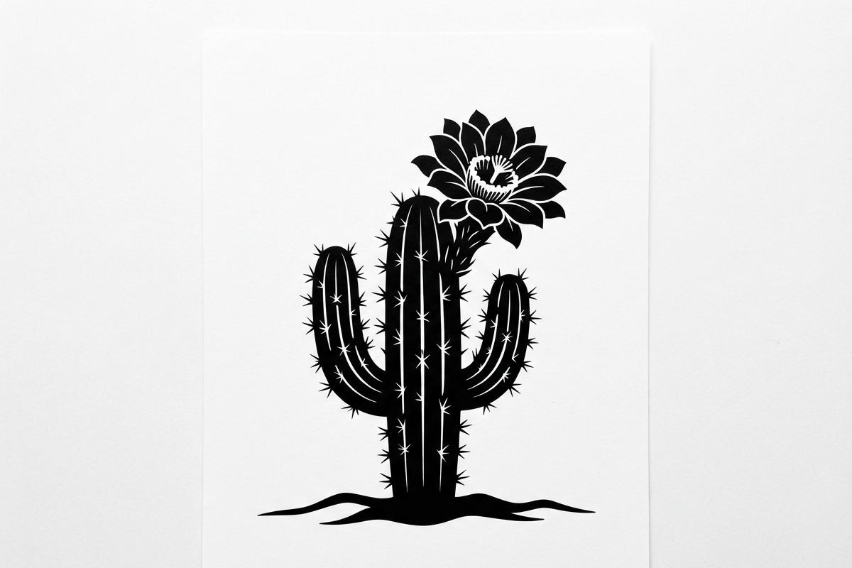 60 Desert Cactus Floral Silhouette, a Seasonal Illustration by Amazin_art (Photo 8 of 24)