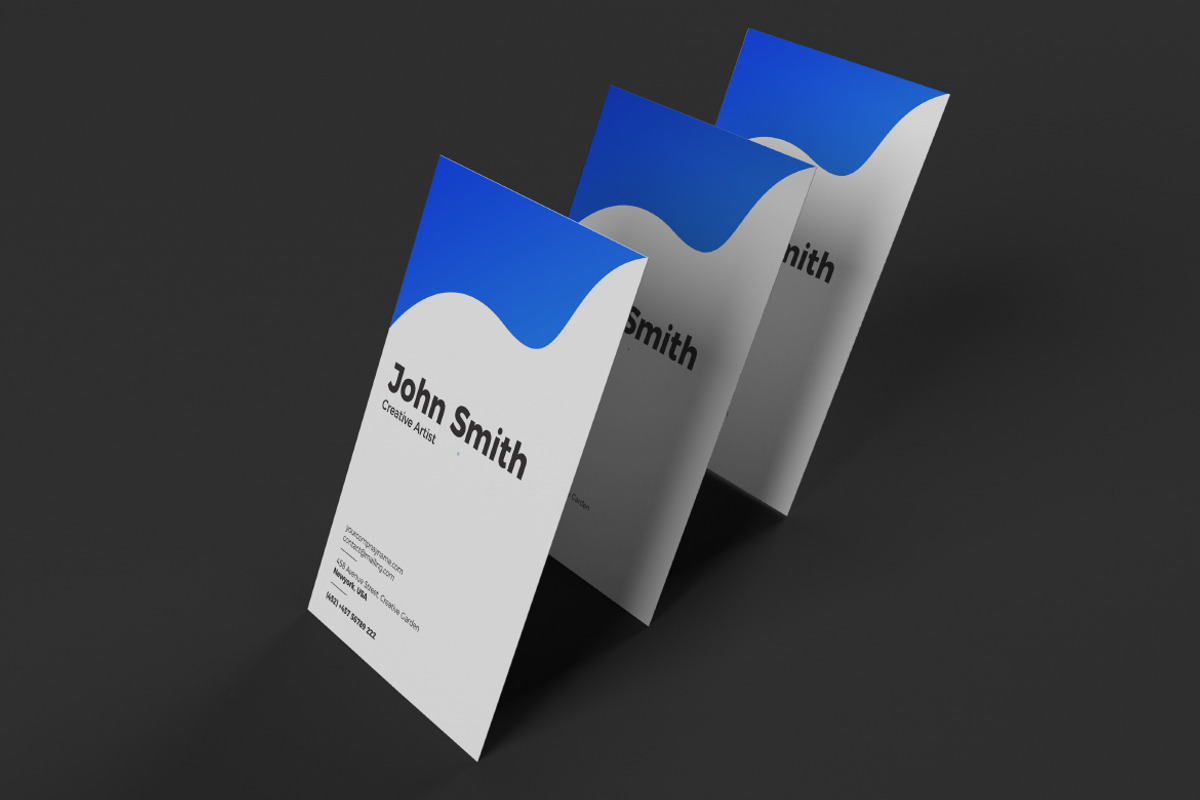 Vertical Business Card Mockup, a Product Mockup by Designrepos