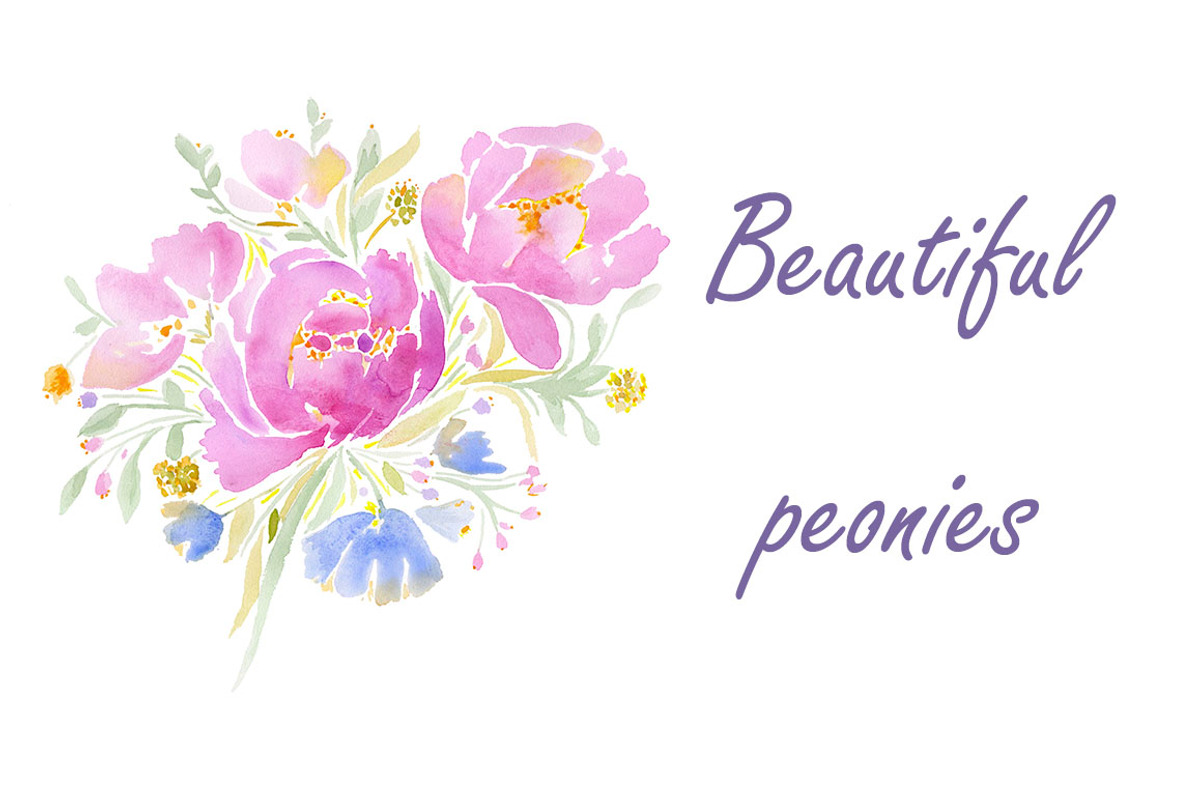 Set with peonies, a Background Graphic by lycka (Photo 1 of 5)