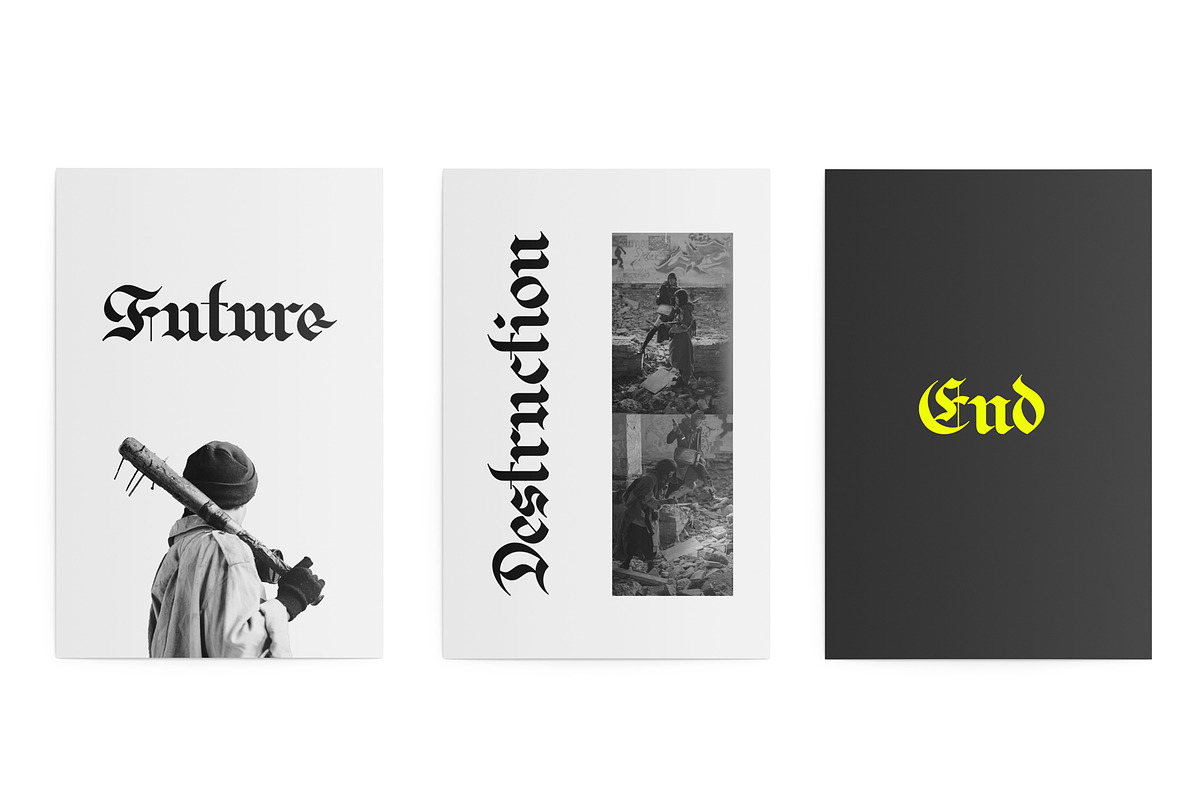 ED Bielefeld Next, a Blackletter Font by Emyself Design (Photo 9 of 12)