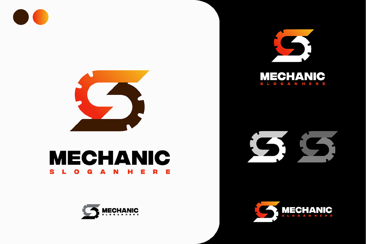Set of Gear Logo designs concept, a Branding & Logo Template by Lucky Creative (Photo 4 of 5)