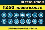 1250 Round icons, an Outline Icon by Studio 7 (Thumbnail 1 of 4)