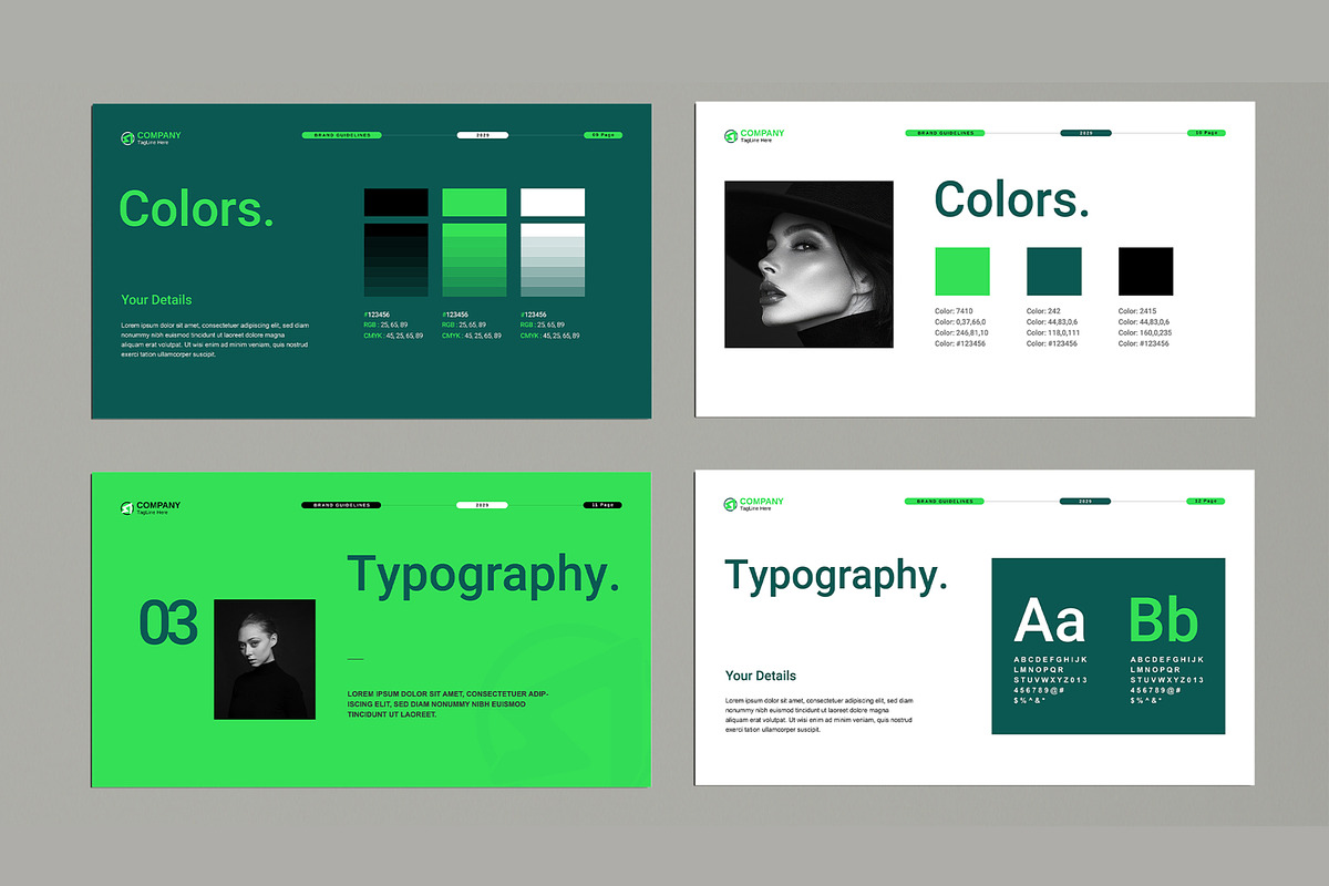 Brand Guidelines Presentation, a Presentation Template by MightyDesign (Photo 4 of 9)