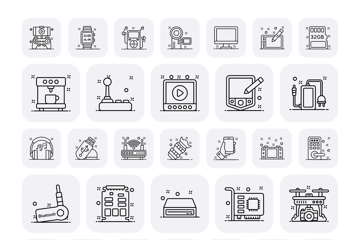 Computer Hardware Icons, a Duotone Icon by Brickclay (Photo 9 of 9)