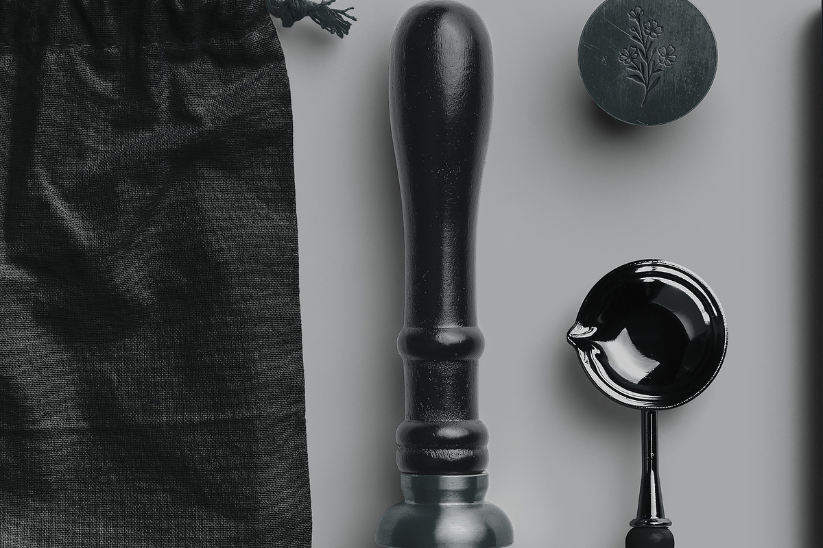 Charcoal Sealing Wax PNG Pack, an Object Graphic by Custom Scene (Photo 4 of 8)
