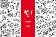 Pasta Set. Hand Drawn Illustration, a Graphic by Epine (Thumbnail 1 of 3)