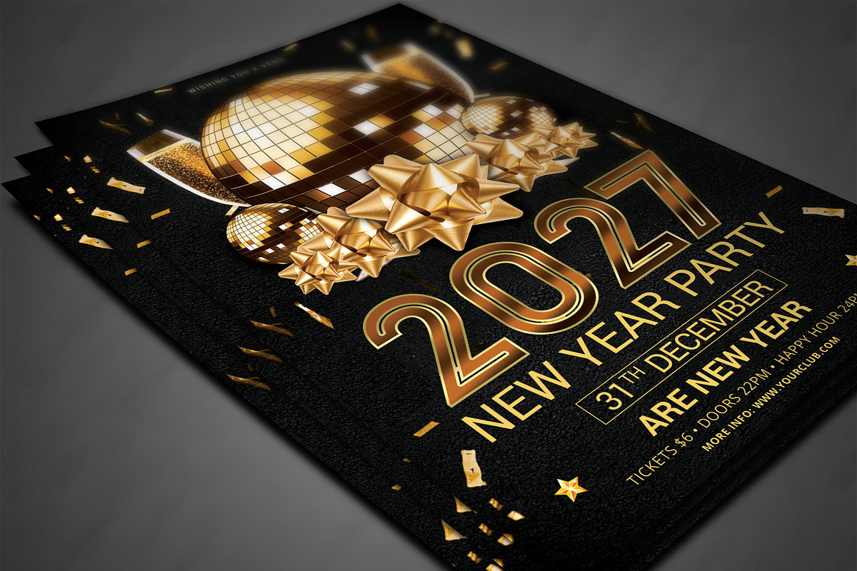 New Year Flyer, a Flyer Template by AfzaalGraphics (Photo 3 of 4)