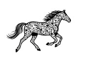 Running Horse Silhouette SVG Bundle, an Illustration by Creativeshirt (Thumbnail 11 of 31)