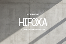 Hifoxa - A Refined Modern Serif for