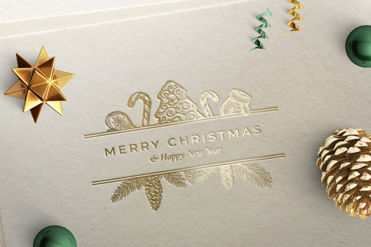 Gentle Christmas Frame Labels, a Branding & Logo Template by Createvil (Photo 6 of 12)