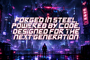 Mecha Core Futuristic Gaming Font, a Sans Serif Font by mesuka (Thumbnail 3 of 5)