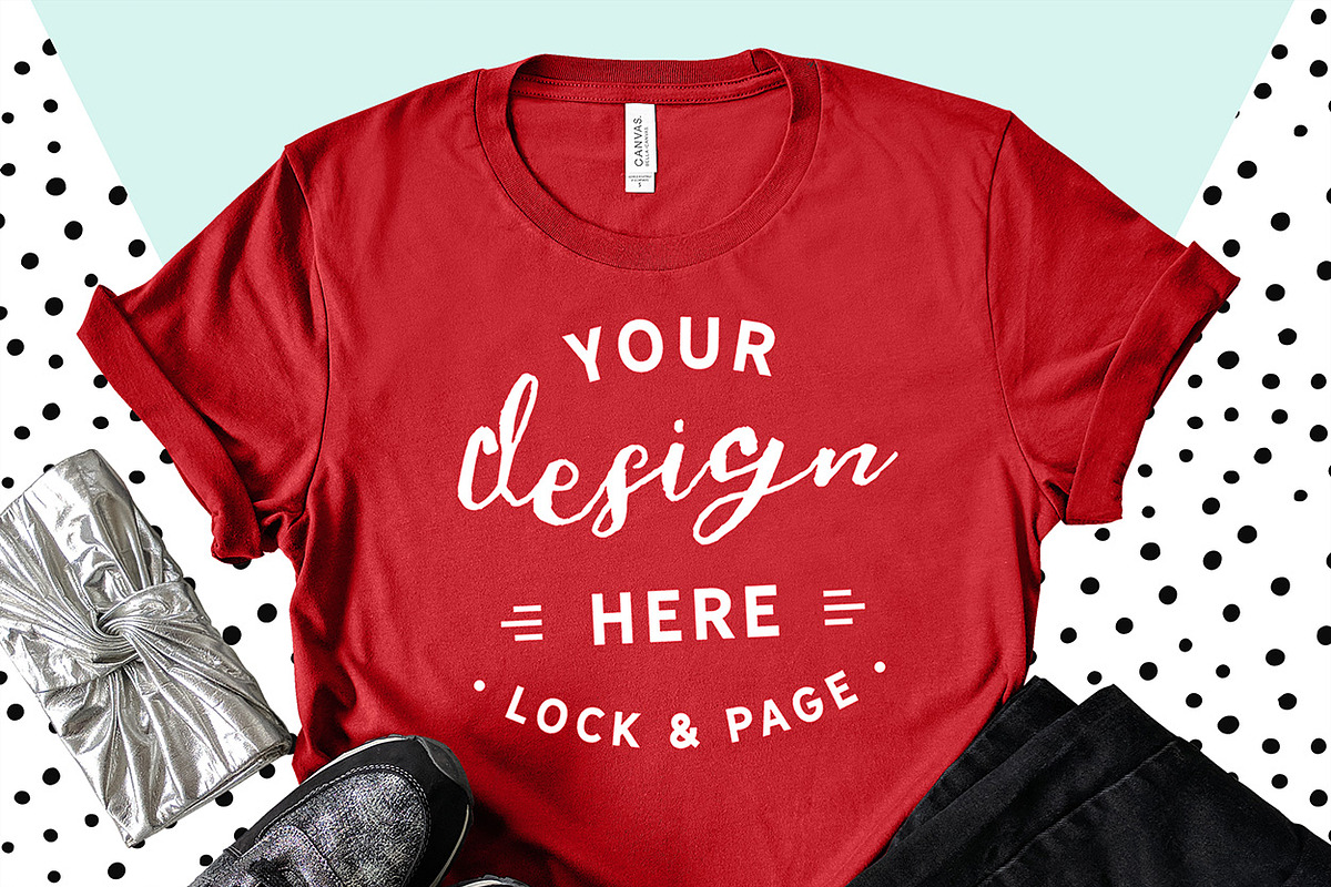 Bella Canvas 3001 Graphic Mockups, a Shirt Mockup by lock and page (Photo 40 of 65)
