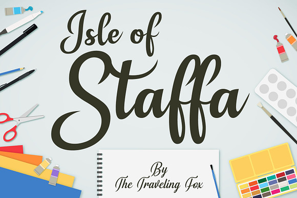 Isle of Staffa - Handwritten Script preview 6