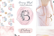Rich Botanicals & Monograms, a Texture Illustration by Pink Ocean (Thumbnail 12 of 17)