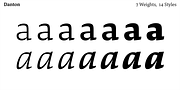 Danton, a Serif Font by Hoftype (Thumbnail 13 of 15)