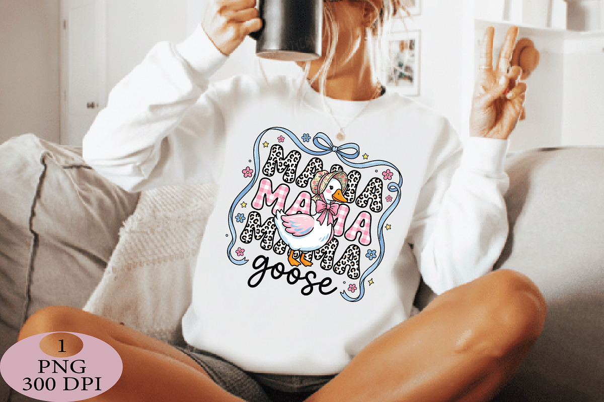 Floral Mama Goose Png, Mama Goose, an Illustration by Daily.Designs (Photo 2 of 5)
