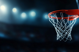 Close up of an empty basketball hoop, a Sports & Recreation Photo by MistyDay