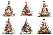 Whimsical Christmas Tree Clipart Png, an Illustration by Craft Nest (Thumbnail 4 of 10)