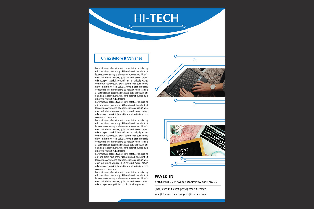 Tech Flyer Template, a Flyer Template by PenciGraphics (Photo 2 of 2)