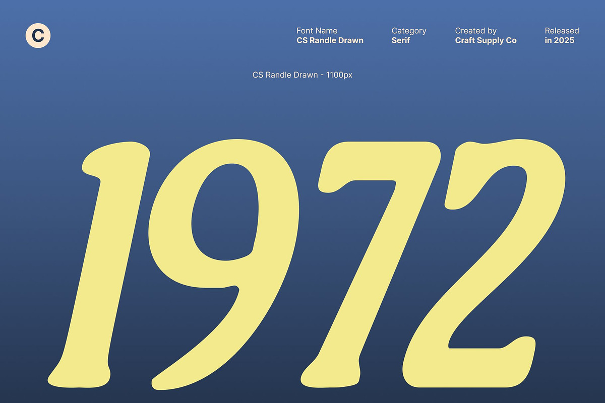 CS Randle Drawn, a Serif Font by Craft Supply Co. (Photo 3 of 8)