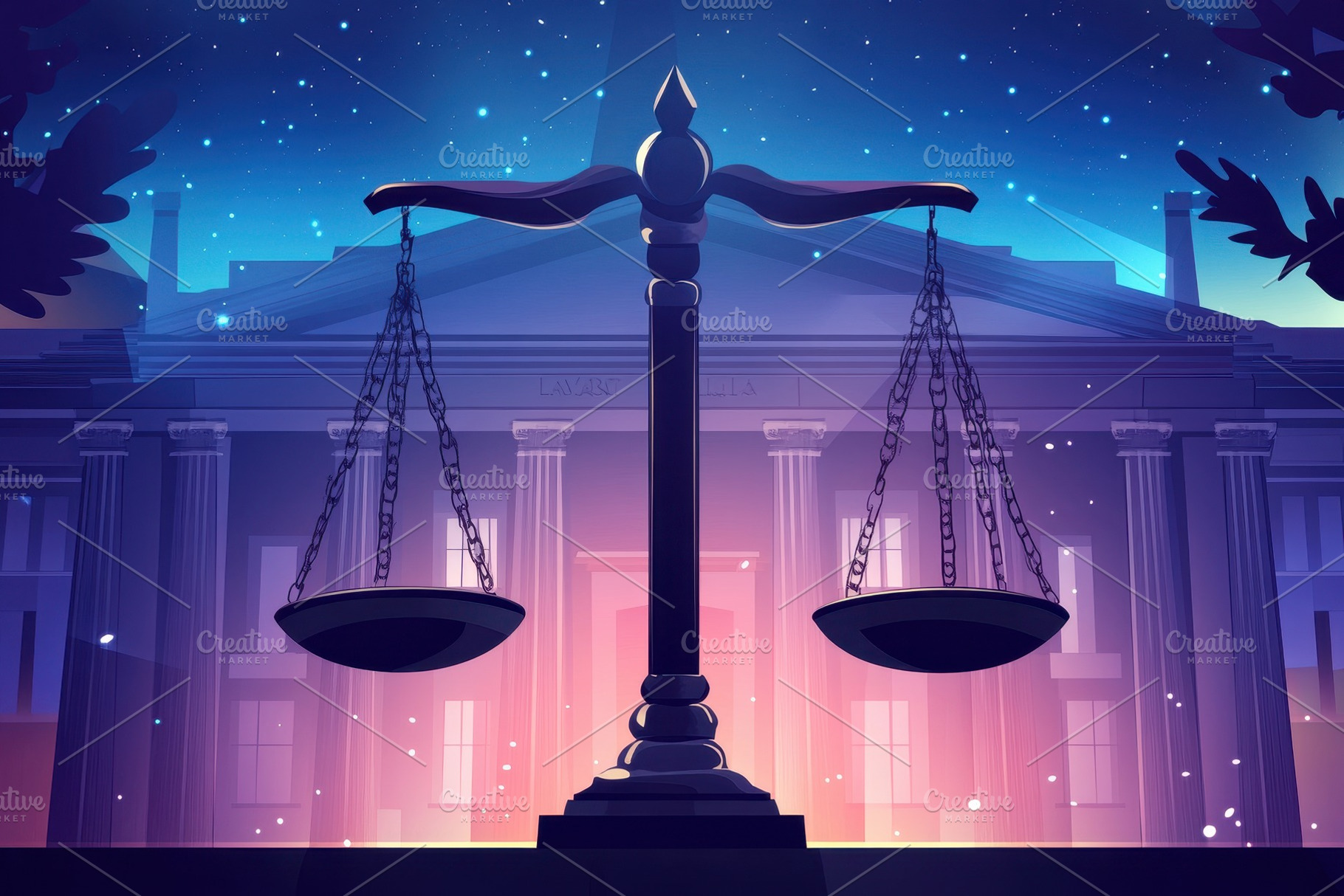 Fairness scales of justice stand, a Photo by Pavel_design