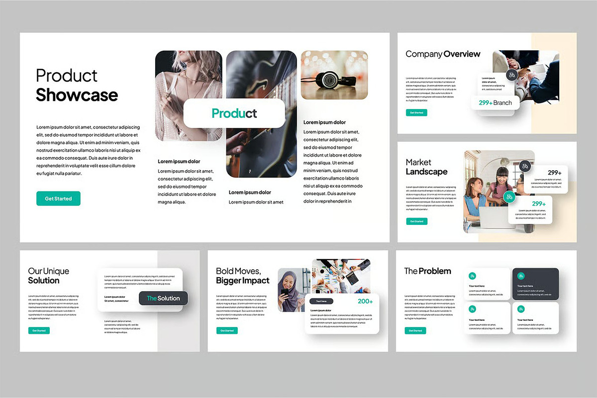 Pitch Deck Powerpoint Templates, a Presentation Template by Fit-tee (Photo 3 of 4)