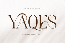 Yaqes - Ligature Luxury Font