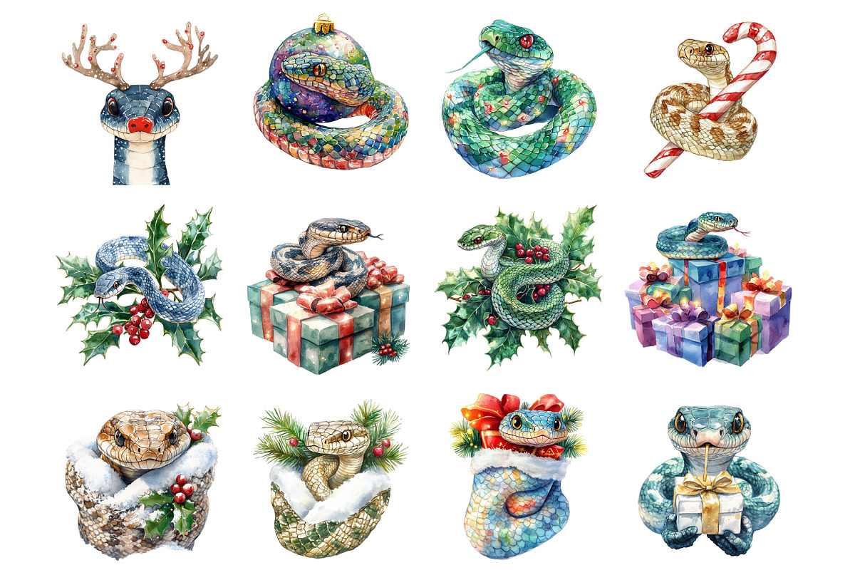 Christmas Snake, an Illustration by Design Market (Photo 4 of 4)