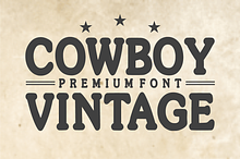 Cowboy Vintage –Classic Western Font
