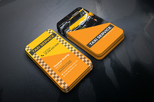 Taxi Services Business Card Template