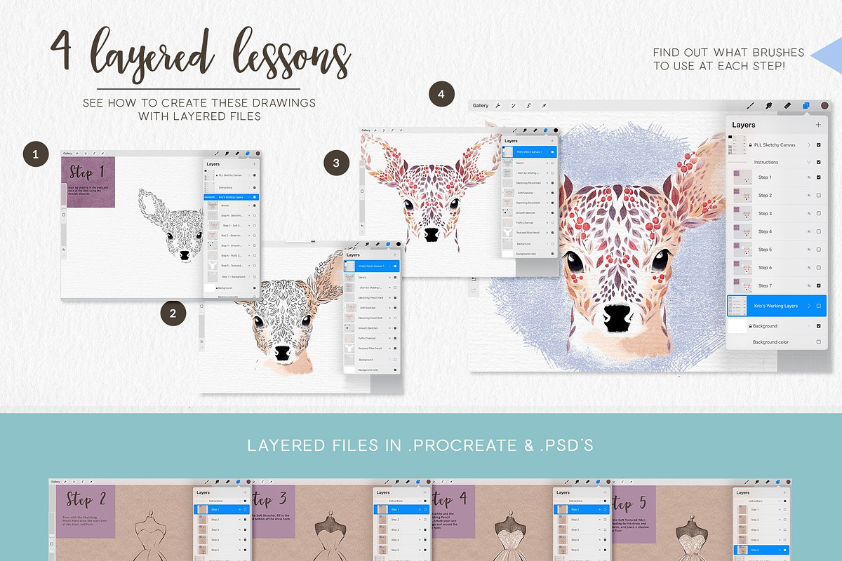 Drawing & Sketching Toolkit, a Brush Add-On by Pretty Little Lines (Photo 15 of 19)
