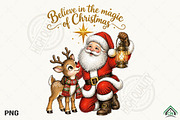 Retro Believe In The Magic Png, a Seasonal Illustration by Craft Nest (Thumbnail 1 of 6)