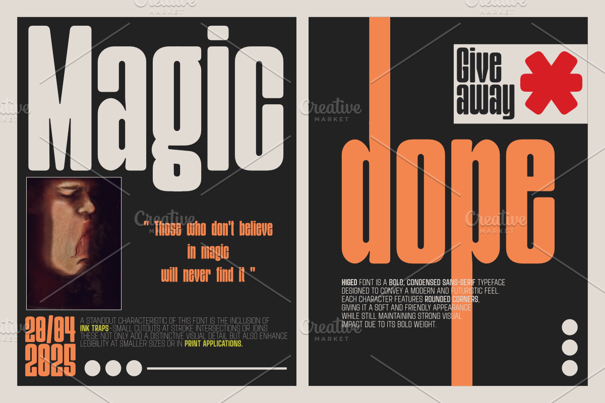 Higed, a Sans Serif Font by Linecreative (Photo 7 of 9)