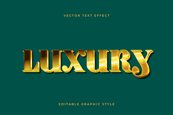 Golden Luxury Serif Text Effect preview 3