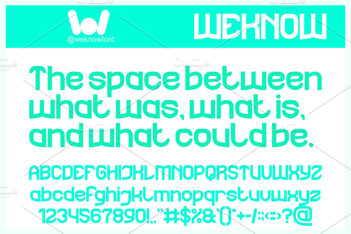 The Rain font, a Sans Serif Font by weknow (Photo 4 of 8)
