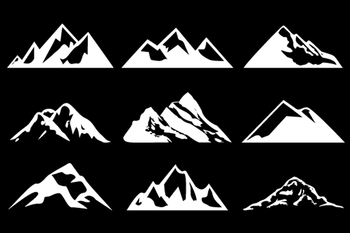 Mountain Shapes For Logos Vol 5, a Shape Add-On by LovePowerDesigns (Photo 2 of 3)