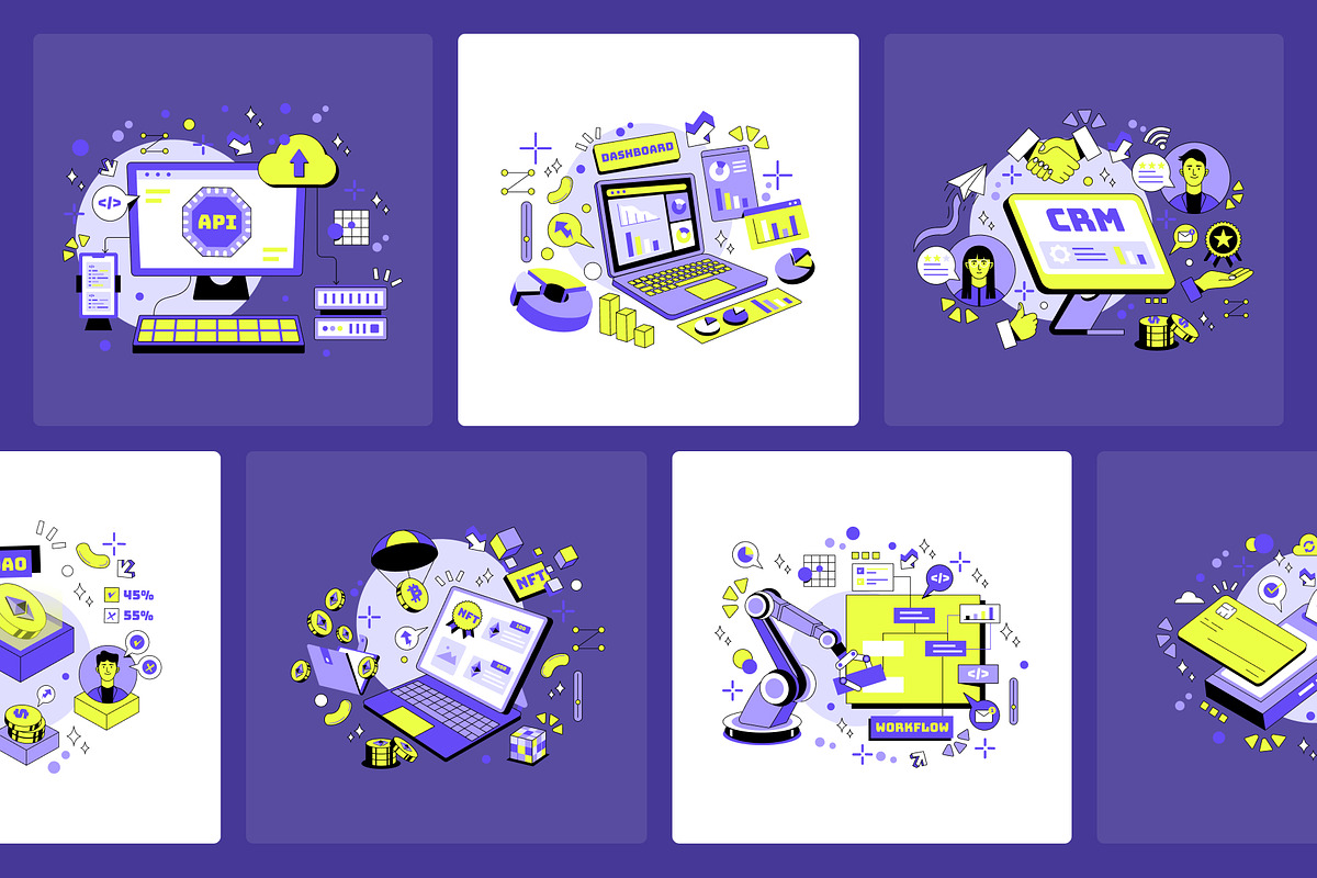 Startup and Saas illustration, a Technology Illustration by Brickclay (Photo 8 of 10)