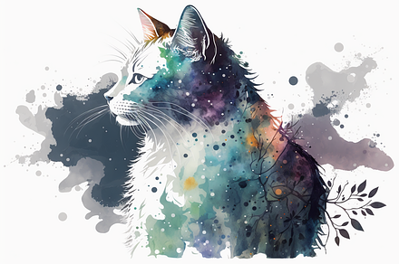Spring Mystical Cat